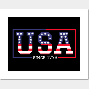 USA Since 1776 - USA Forth of July Independence Day Posters and Art